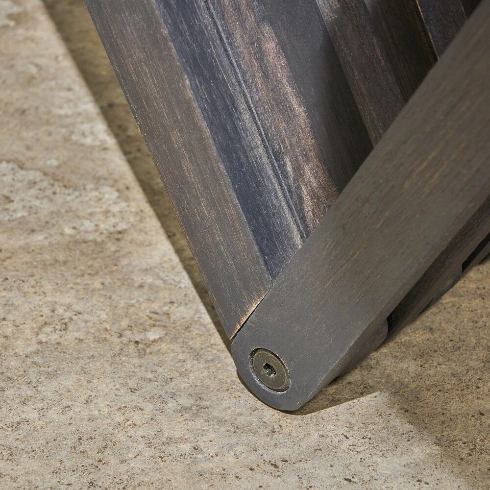 Hearth and Haven Metropol Patio Bench in Dark Grey, , large