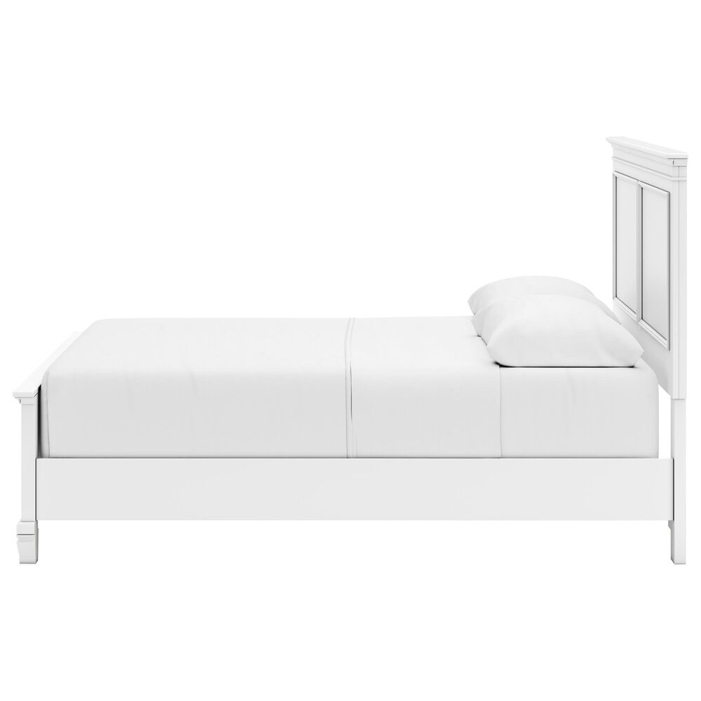 Ashley Fortman 3-Piece Queen Panel Bed Set in White, , large