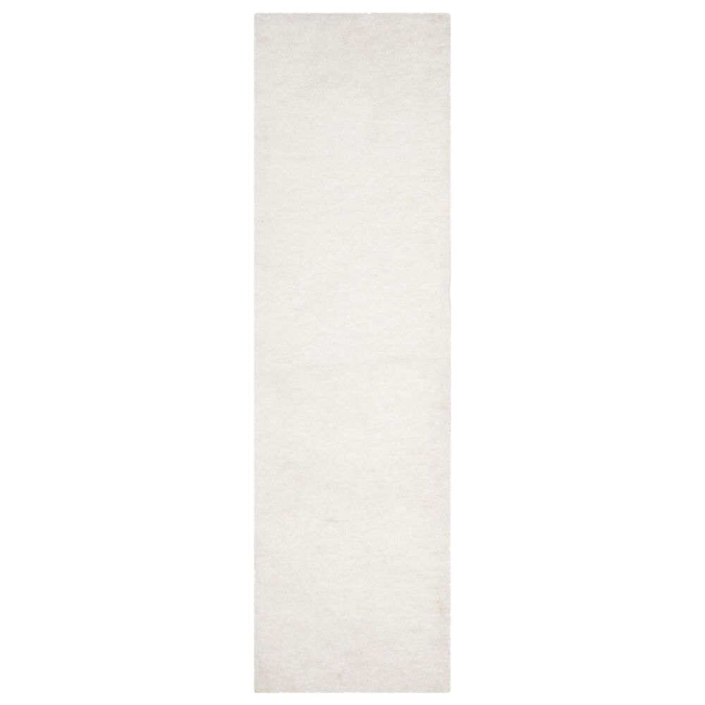 Safavieh Sheep Shag SSG120B 2"3" x 6" Ivory Runner, , large