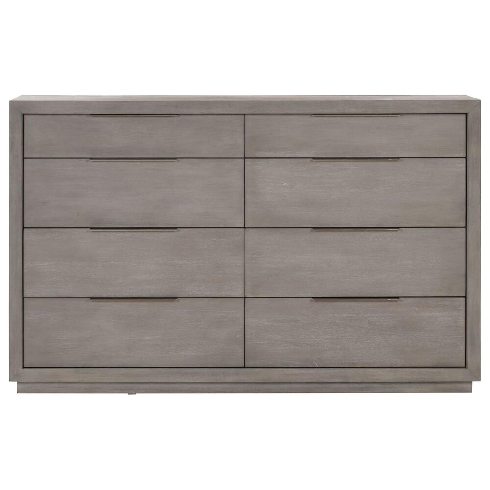 Urban Home Oxford Mineral Queen Bed and Dresser in Gray, , large