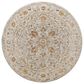 Surya Reina Light Gray, Cream, Denim, Mustard, Rust, Olive and Light Brown 5"3" Round Area Rug, , large