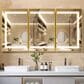HOMLUX 60" x 32" Bathroom Medicine Cabinet with Mirror in Gold, , large