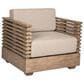 Armen Living Vivid Outdoor Patio Arm Chair in Taupe, , large
