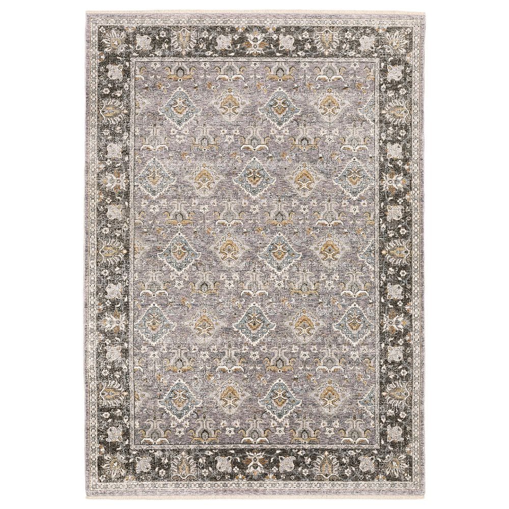 Oriental Weavers Maharaja Serbia 91E 9"10" x 12"10" Grey Area Rug, , large