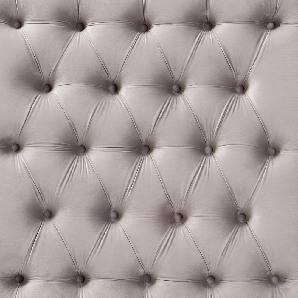 Baxton Studio Keswick Cocktail Ottoman in Grey, , large