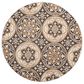 Safavieh Lyndhurst 8" Round Light Grey and Beige Area Rug, , large
