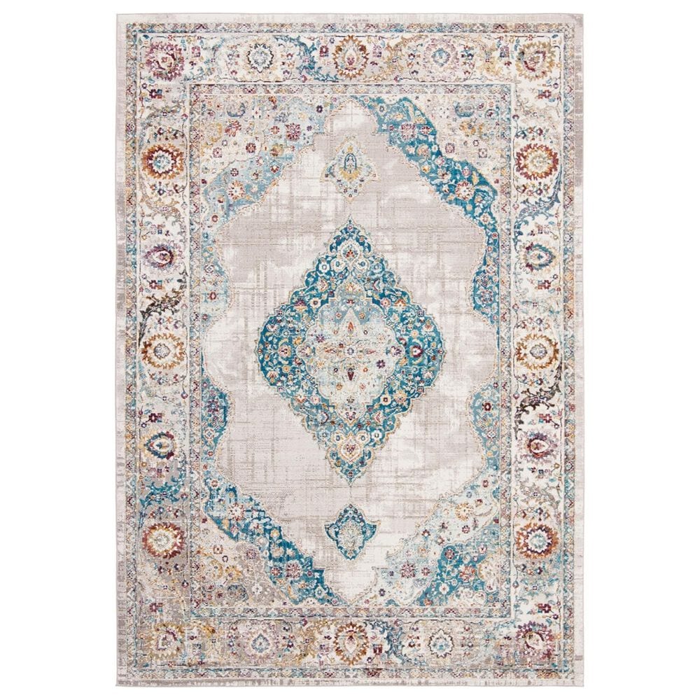 Safavieh Aria ARA116A 4" x 6" Blue and Ivory Area Rug, , large