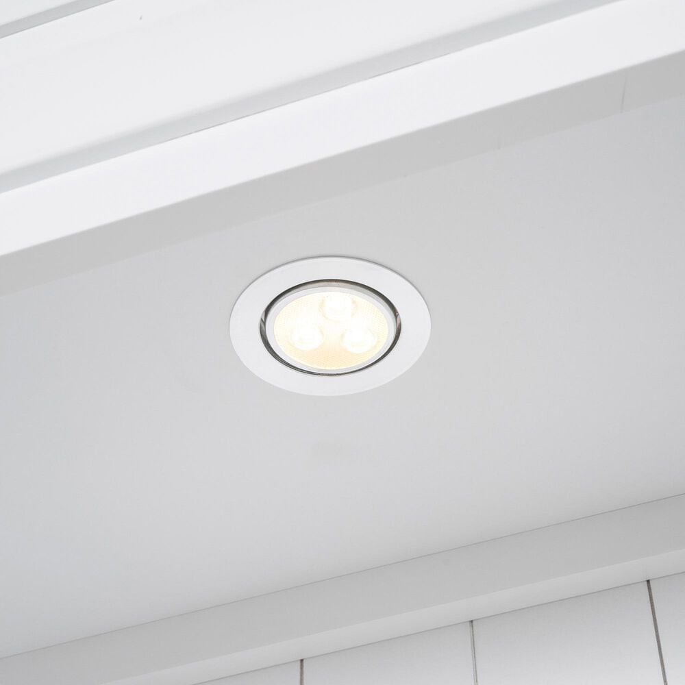 Hearth and Haven Writing Desk with Open Bookshelf and LED Lighting in White, , large