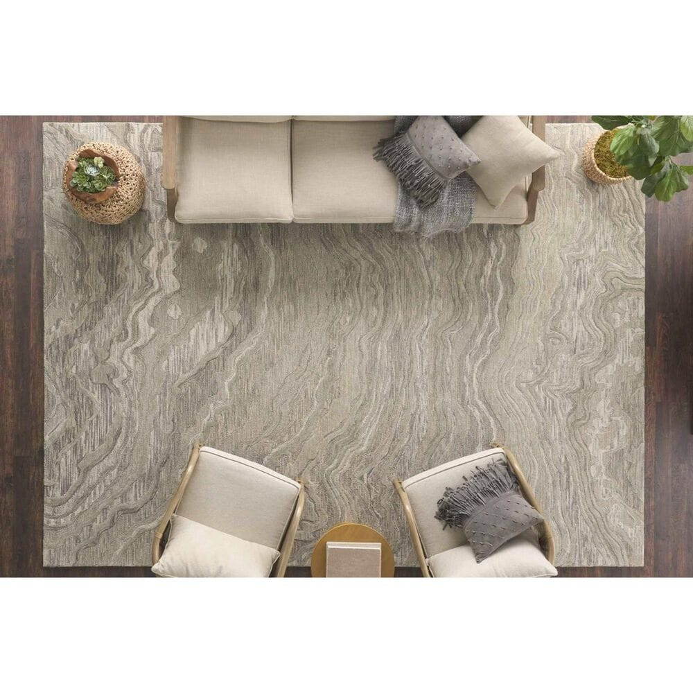 Nourison Graceful 3&#39;9&quot; x 5&#39;9&quot; Gray Area Rug, , large