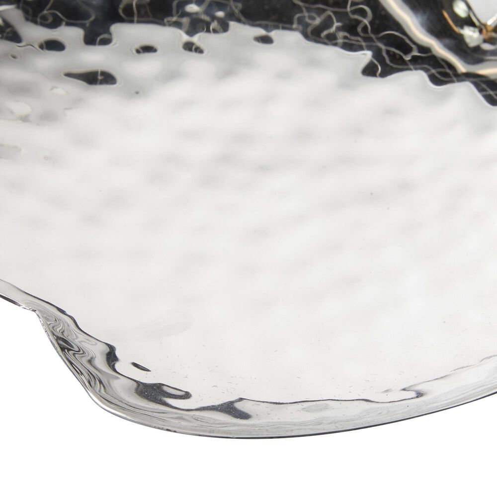 Maple and Jade Apple Shaped Tray in Silver &#40;Set of 3&#41;, , large