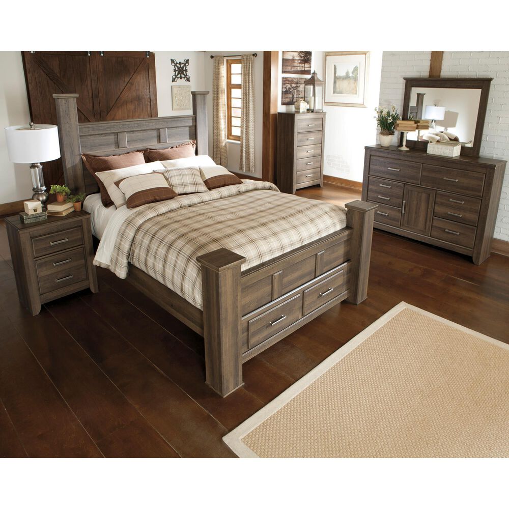 Ashley Juararo 5 Drawer Chest in Dark Brown, , large