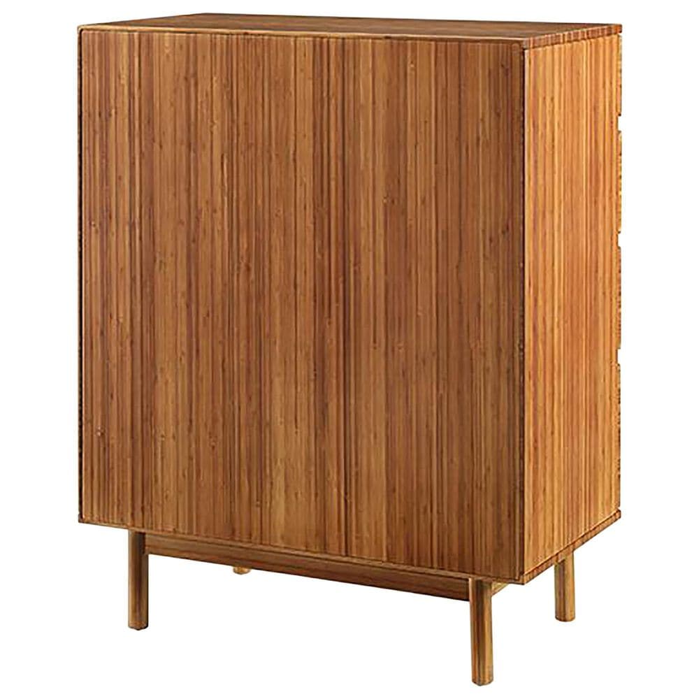Natural Bamboo Furnishings 4 Drawer High Chest, , large