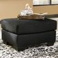 Ashley Darcy Standard Ottoman in Black, , large