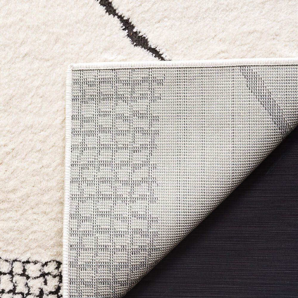 Safavieh Melody MEL104A 2&#39;2&quot; x 8&#39; Ivory and Black Runner, , large