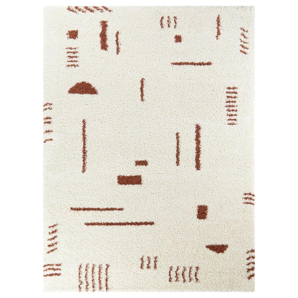 Balta Rugs Rupa 3090650 2"2" x 7" White and Rust Runner, , large