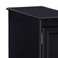 Linon Home Decor Barron Accent Table with USB Charging Station in Black, , large
