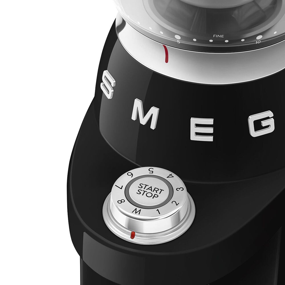 SMEG Conical Burr Coffee Grinder in Black, , large