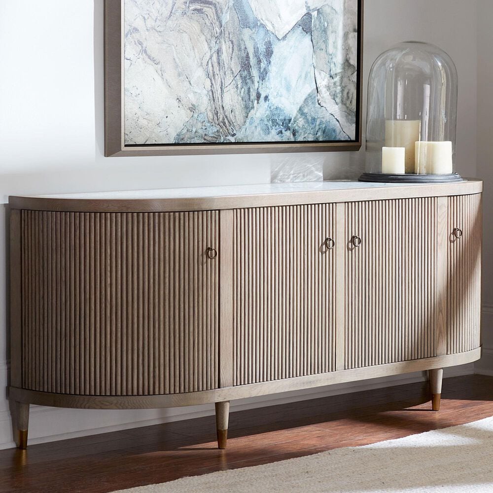 Fairfield Chair Everett Credenza in Biscotti and White, , large