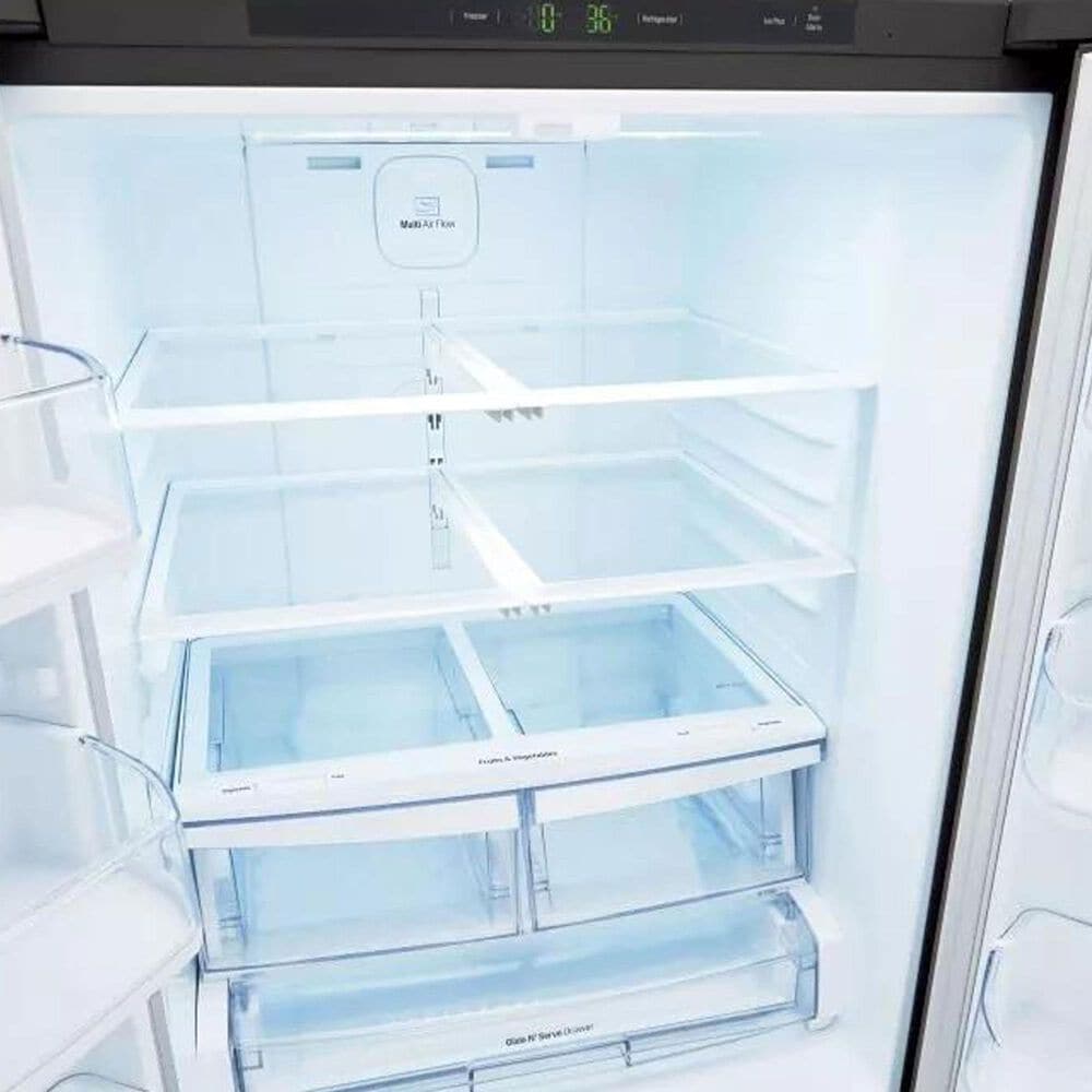 LG 21.8 Cu. Ft. 3-Door French Door Refrigerator in Black Stainless Steel, , large