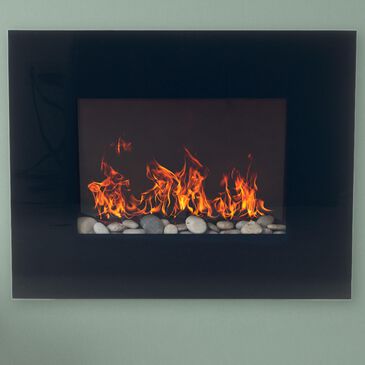 Timberlake Northwest Electric Fireplace with Wall Mount in Black Finish, , large