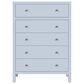 Butler Specialty Company Nora 5-Drawer Tall Dresser in Light Blue, , large