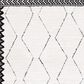 Safavieh Marrakesh MRK536A 4" x 6" Ivory and Anthracite Area Rug, , large