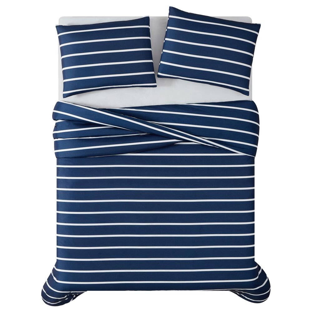 Pem America Truly Soft Maddow 3-Piece King Duvet Set in Navy, , large