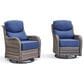 Sunwell Garden 4-Piece Firepit Set in Navy, , large