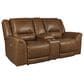 Ashley Trasimeno Power Reclining Loveseat with Console in Caramel, , large