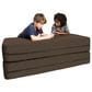 Jaxx Zipline Big Kids Modular Sofa & Ottoman in Chocolate, , large