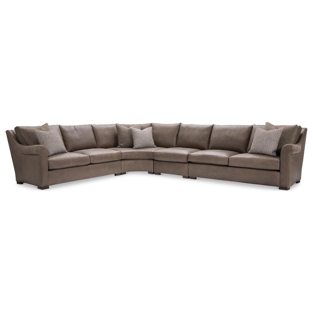 Bernhardt Keirnan 4-Piece Reversible Sectional in Brown, , large
