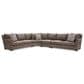 Bernhardt Keirnan 4-Piece Reversible Sectional in Brown, , large