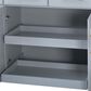 HOMLUX 59" Kitchen Island with 2 Pull Out Cabinet Organizers in Grey, , large