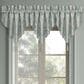 J. Queen New York Tranquility 40" x 21" Window Ascot Valance in Aqua, Cream and Gold, , large