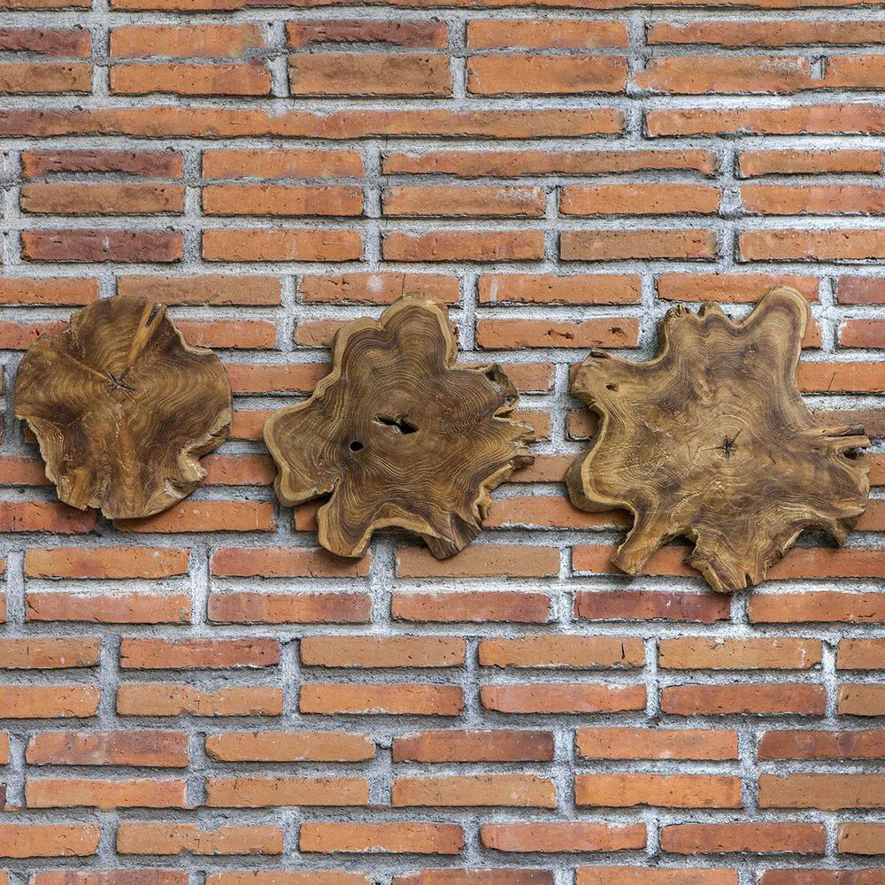 Uttermost Kalani Teak Wall Art &#40;Set of 3&#41;, , large