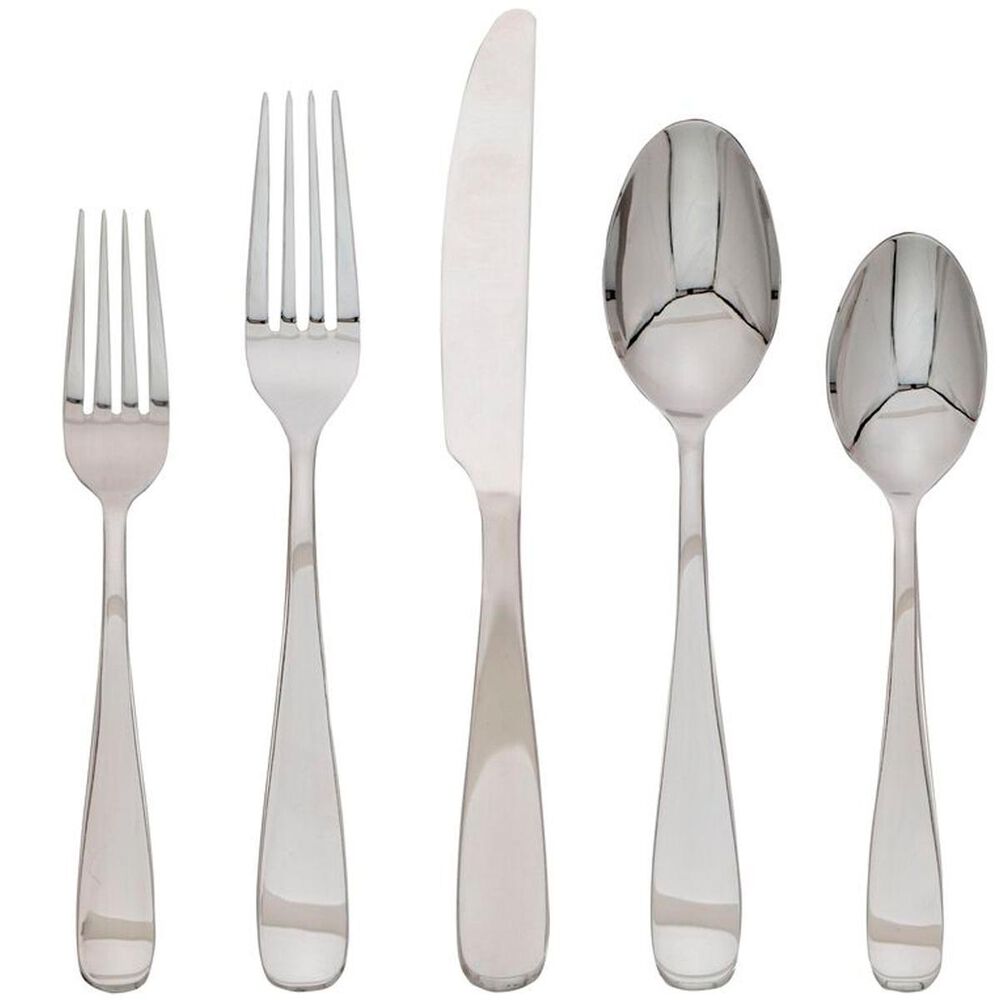 Cambridge Silversmiths 20pc Flynn Mirror Flatware set, , large