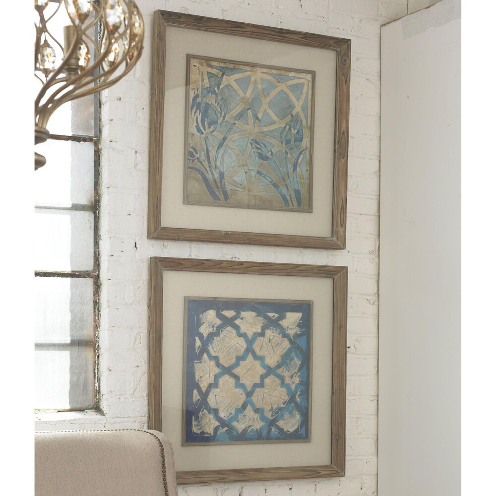 Uttermost Indigo Art (Set of 2), , large