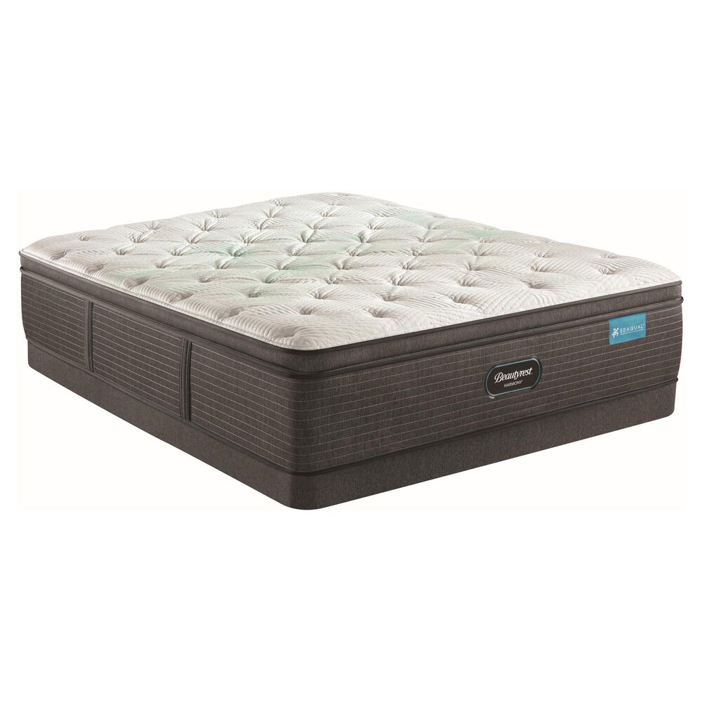 Beautyrest Harmony Cruz Bay Plush Pillow Top King Mattress with Low Profile Box Spring, , large