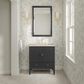 James Martin Myrrin 30" Single Bathroom Vanity in Carbon Oak with 3 cm Tajnar Eclos Top and Rectangular Sink, , large