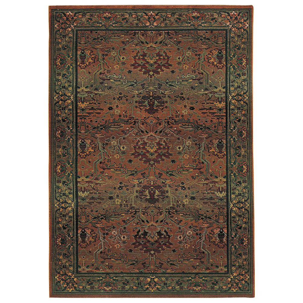 Oriental Weavers Kharma 465J 9"9" x 12"2" Green Area Rug, , large