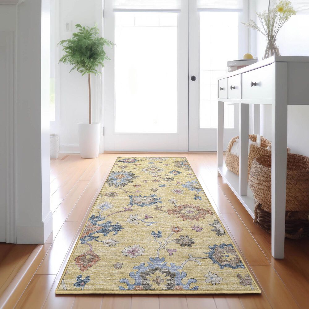 Dalyn Rug Company Hatay 2&#39;3&quot; x 7&#39;6&quot; Gold Runner, , large
