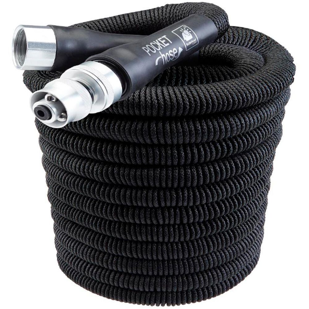 Bulbhead Pocket Hose 100" Silver Bullet Expandable Water Hose , , large