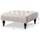Baxton Studio Keswick Cocktail Ottoman in Grey, , large