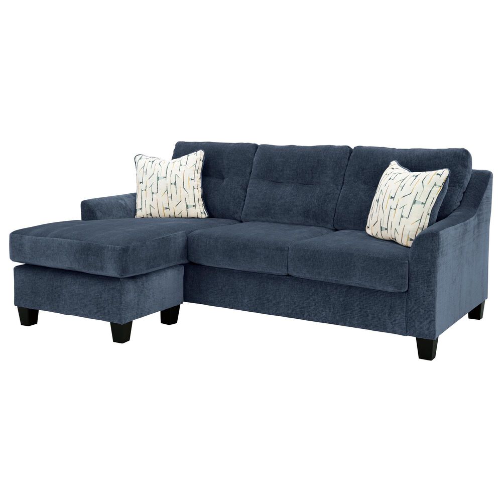 Ashley Amity Bay Stationary Queen Sofa Chaise Sleeper in Ink, , large