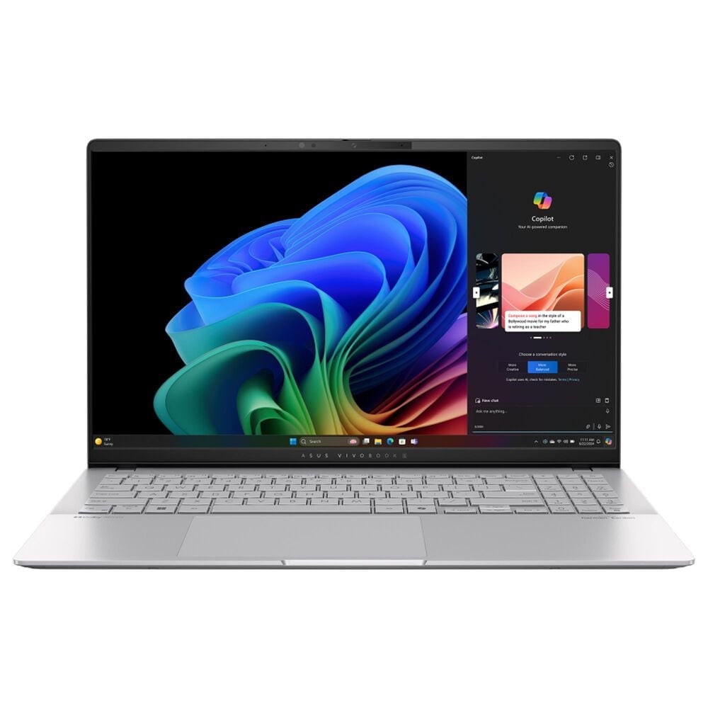 ASUS Vivobook S15 15.6&quot; | Laptop - Snapdragon X Elite X1E-78 12-Core - 16GB RAM - 1TB SSD in Cool Silver, , large