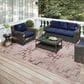 Dalyn Rug Company Sedona Geometric 9" x 12" Walnut Indoor/Outdoor Area Performance Rug, , large