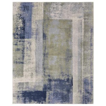 Feizy Clio 2"9" x 7"10" Blue and Green Runner, , large