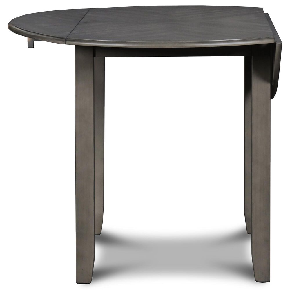 New Heritage Design Gia 3-Piece Round Dining Set in Gray, , large