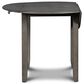 New Heritage Design Gia 3-Piece Round Dining Set in Gray, , large