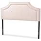 Baxton Studio Avignon Queen Upholstered Headboard in Light Pink, , large
